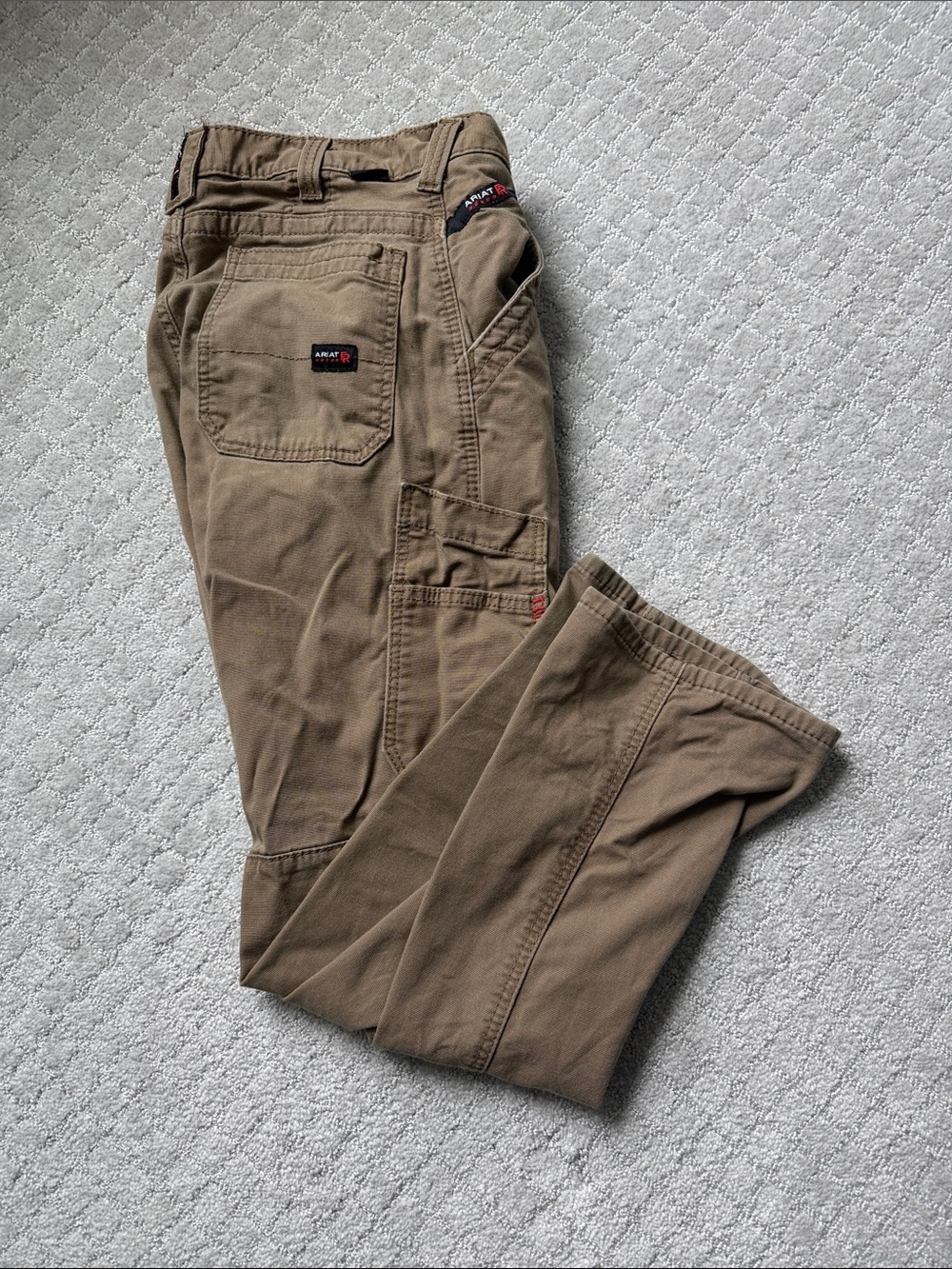 Ariat Tan Cargo Pants with Utility Pockets